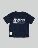 Navy Mesh Drawcord Tee